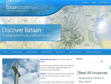 Tablet Screenshot of bataantourism.com